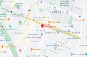 fotografía de google maps con la ubicación de yecla 33