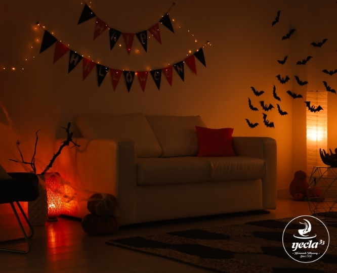 salón decorado de halloween en valencia 