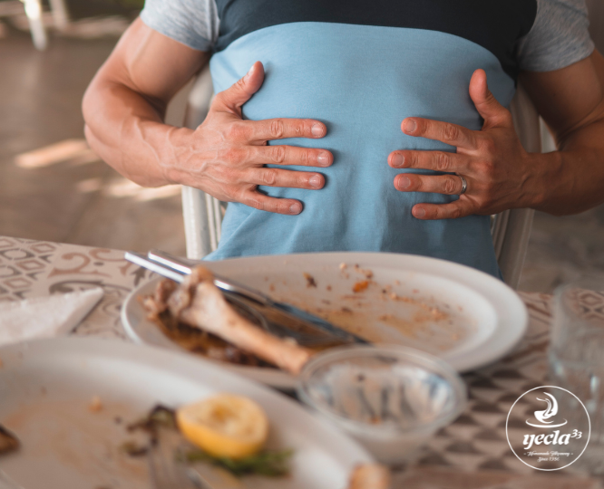 atracón por comer demasiado en navidad